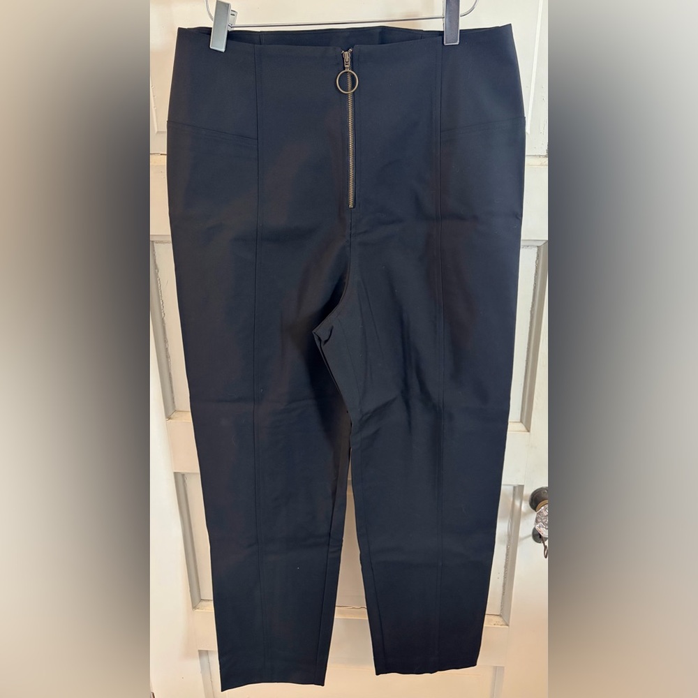 Margaret O'Leary Charcoal/Black Zippered Pants